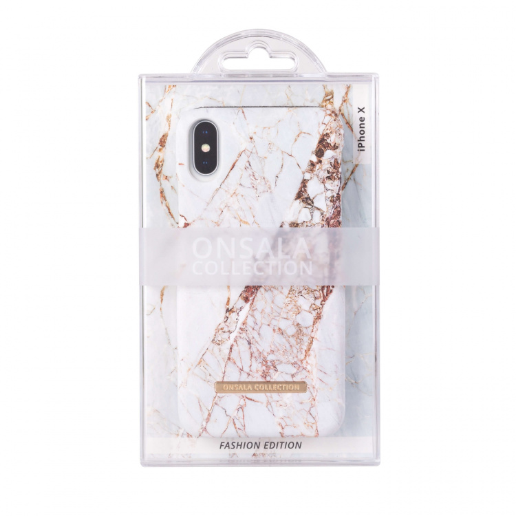 Onsala COLLECTION Mobil Cover Soft White Rhino Marble iPhone X/XS