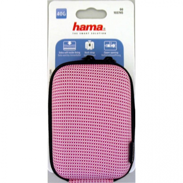 Hama Kamerataske Hardcase Two Tone 40G Rosa