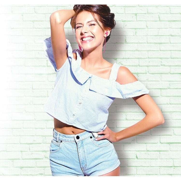 JVC Hovedtelefon In-Ear FX9BT Gumy Trådløs Rosa Mic