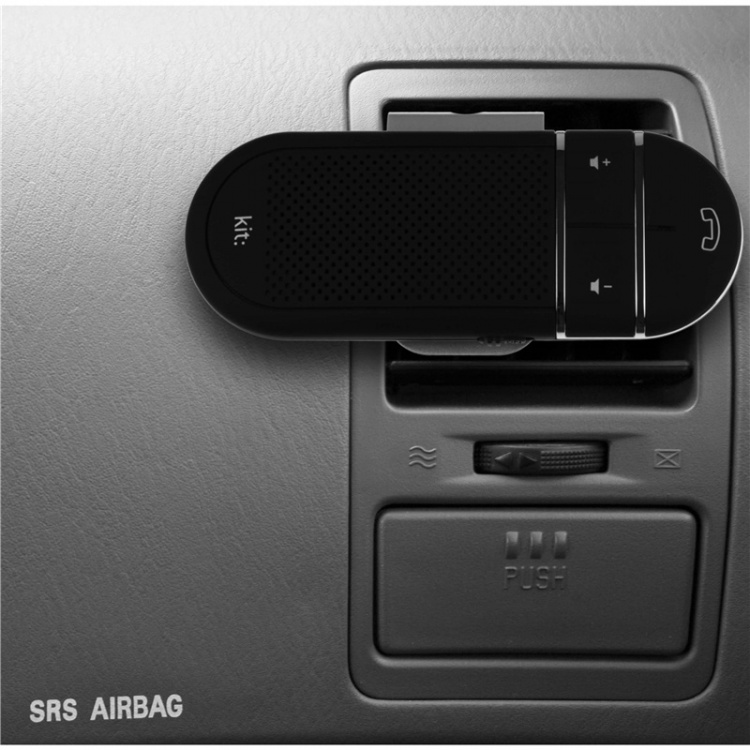 KIT Bil Handsfree Svart Fästs på solskyddet