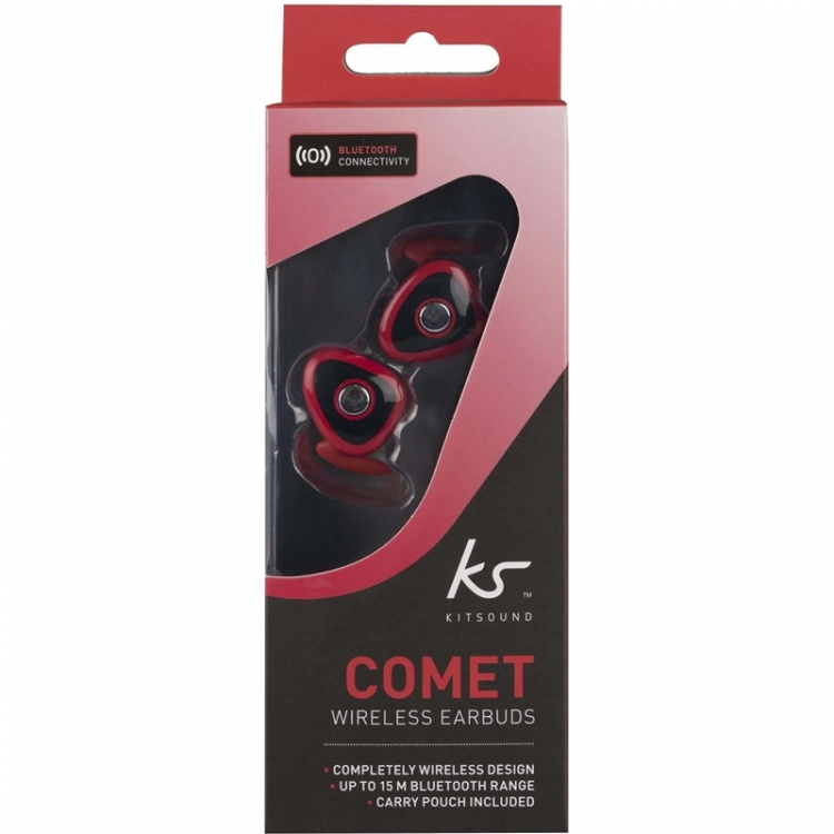 KitSound Hovedtelefon In-Ear Comet True Wireless Rød