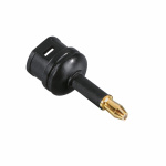 Hama Adapter ODT Toslink 3.5mm Hun-Han Guld Sort
