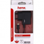 Hama Lader MicroUSB 220V 1A Sort