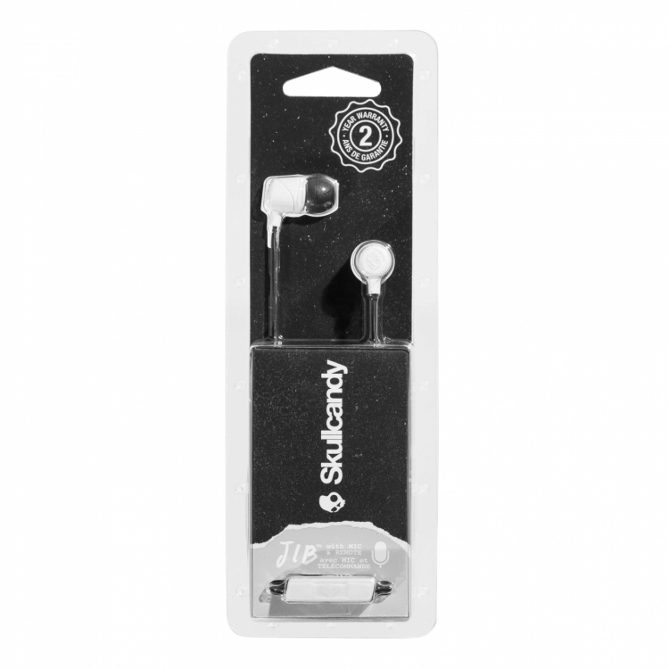 Skullcandy Hovedtelefon In-Ear JIB Hvid/Sort Mic