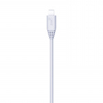 Gear Lader 12/24V 2xUSB 2,4A + MicroUSB Rund Kabel 1.0m Hvid