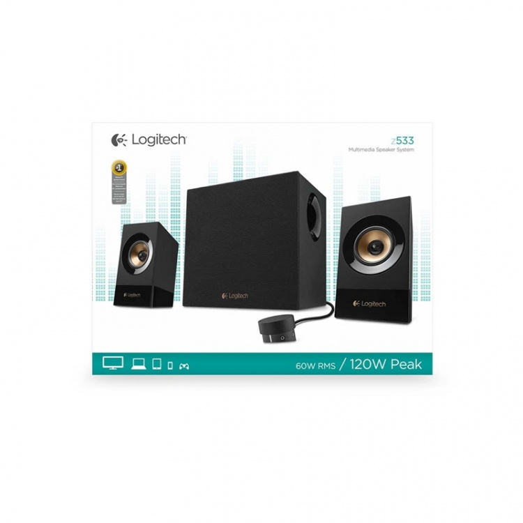 Z533 Speaker System 2.1 med Subwoofer 2x 3,5 mm 60 W Sort