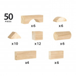 Brio 30113 Set med 50 Klossar