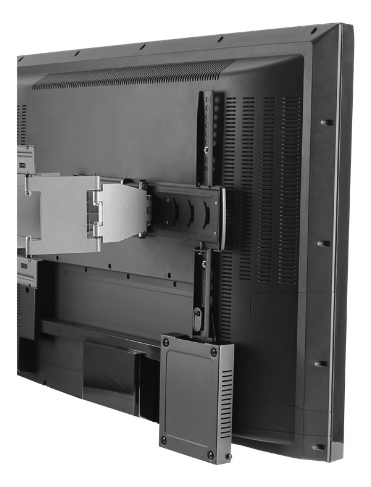 DELTACO Universal Anti-theft media box mount, mount kit, steel, black DELTACO Universal Anti-theft media box mount, mount kit, steel, black