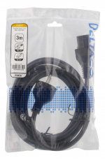 DELTACO 3m grounded device / extension cable for connection between de