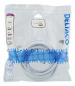 DELTACO High-Speed HDMI kabel, 5m, Ethernet, 4K UHD, hvid