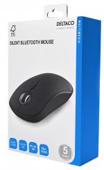 DELTACO Silent wireless mouse, Bluetooth, 1x AA, 800-1600 DPI, 125 Hz,