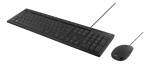 DELTACO Keyboard kit with mouse, PAN Nordic layout, USB, black