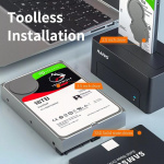 External HDD dock, USB-B, 3,5