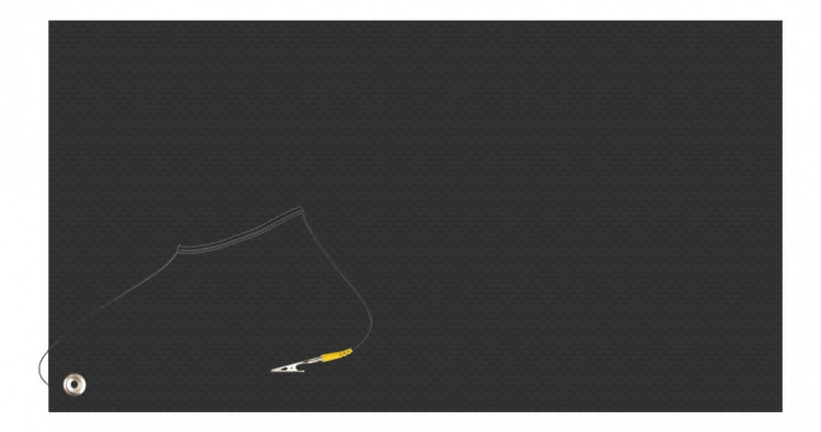 ESD mat for handling electronics, 700x500mm, black