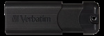 Verbatim PinStripe USB Flash drive, 32GB, USB 3.0, retractable connect