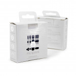 Desire2 Kabelclips Tidy 10pak 4x1,2x2,2x3 & 2x4 Kabler Sort