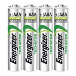 Energizer Batteri Genopladelig AAA/LR03 Ni-Mh 500mAh 4-pak