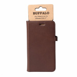 Buffalo Wallet Læder iPhone XR Brun Buffalo Wallet Læder iPhone XR Brun
