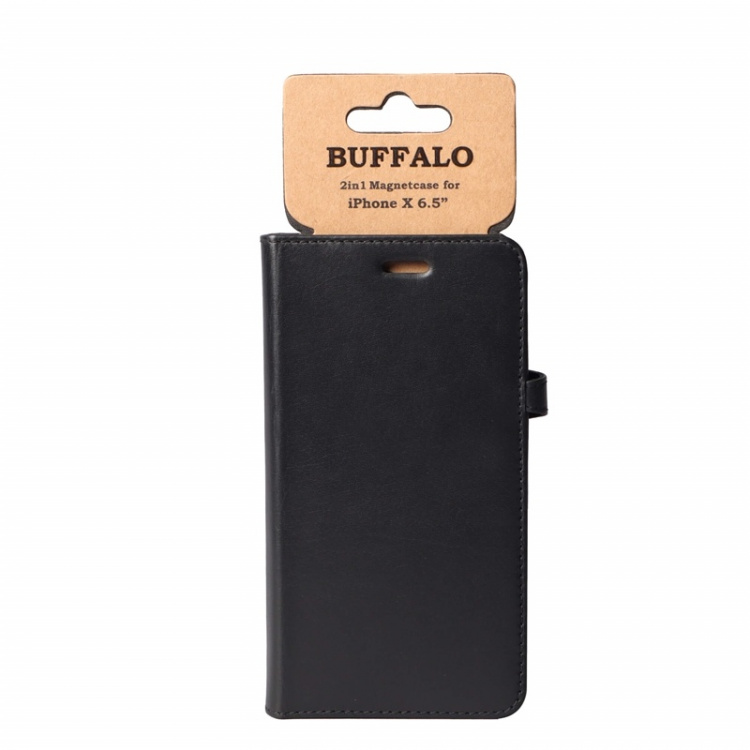 Buffalo Wallet Læder iPhone XS Max Sort Buffalo Wallet Læder iPhone XS Max Sort
