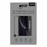 Gear Skærmbeskyttelse Hærdet Glas 3D Platinum Curved Black Frame - iPhone XR/11