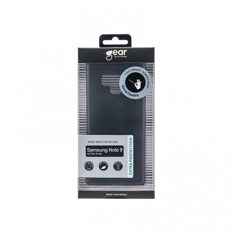 Gear Mobilcover Ultraslim Sort - Samsung Note 9