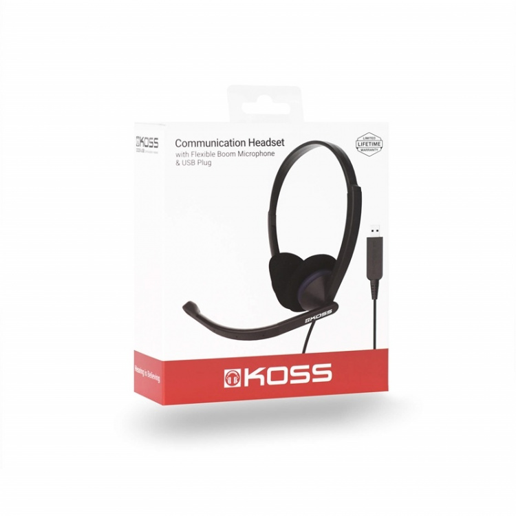 Koss Headset On-Ear CS200-USB Sort Mic