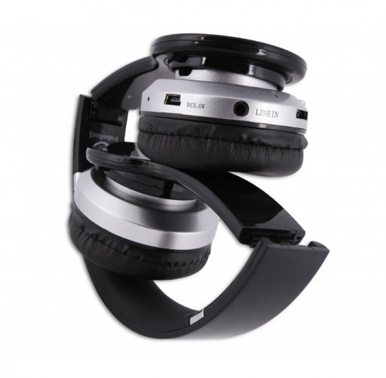 Rebeltec trådløse hovedtelefoner med Bluetooth, krystal, sort