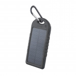 Setty solcelle powerbank, 5000 mAh, sort