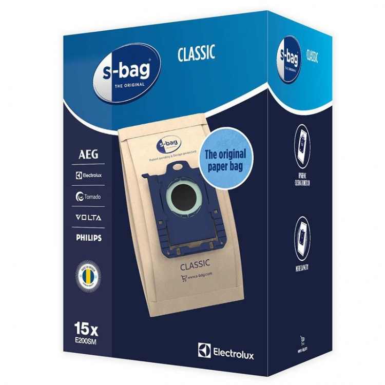 Electrolux E200SM s-bag Støvsugerpose 15 stk
