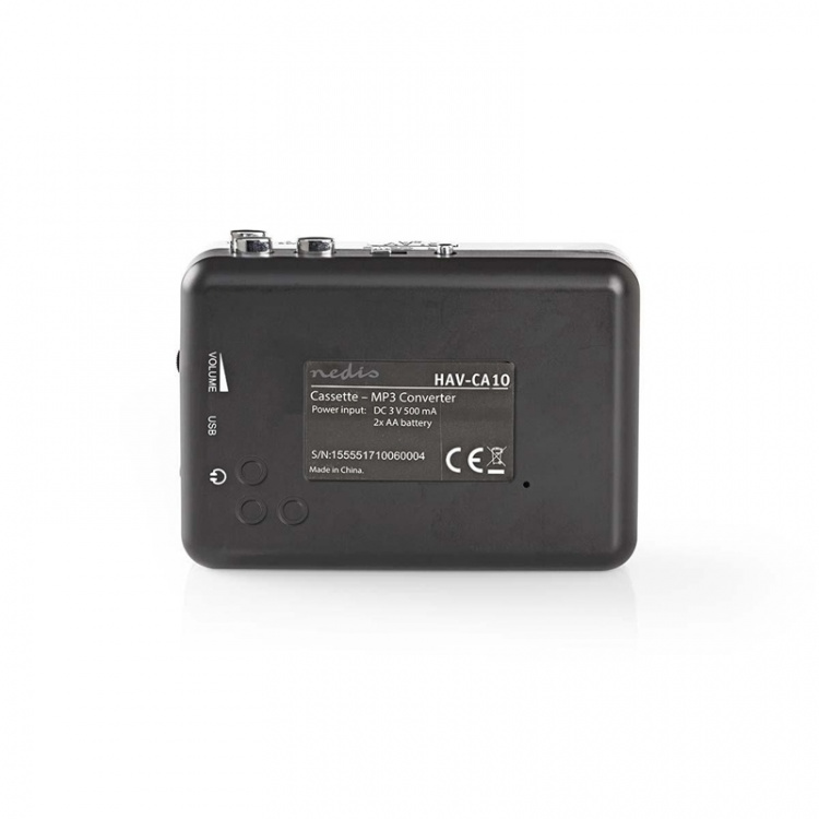 Nedis Kasette Converter | Bærbar | Tilbehør: USB-Kabel | Batteri / USB Drevet