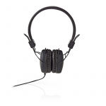 Nedis Kablede On-Ear Hovedtelefoner | 3.5 mm | Kabellængde: 1.20 m | Sort