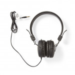 Nedis Kablede On-Ear Hovedtelefoner | 3.5 mm | Kabellængde: 1.20 m | Sort