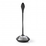 Nedis Mikrofon | Brugt til: Desktop / Notebook | Kabel | USB-A Male | Indbygget on/off-knap (tænd/sluk) | Hovedtelefonudgang