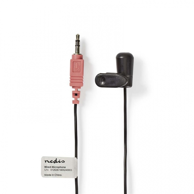 Nedis Mikrofon | Brugt til: Notebook / Smartphone / Tablet | Kabel | 1x 3.5 mm