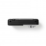 Nedis FM-radio | Bærbart design | FM | Batteri / Strømforsyning | Analog | 2.4 W | Sort hvid skærm | Hovedtelefonudgang | Bærehåndtag | Hvid / Sort