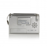 Nedis Verdensmodtager Radio | Bærbart design | AM / FM / SW | Batteri / Strømforsyning | Digital | 1.5 W | Hovedtelefonudgang | Vækkeur | Sleep timer | Grå