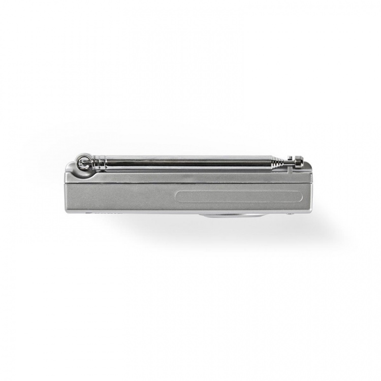 Nedis Verdensmodtager Radio | Bærbart design | AM / FM / SW | Batteri / Strømforsyning | Digital | 1.5 W | Hovedtelefonudgang | Vækkeur | Sleep timer | Grå