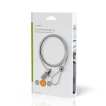 Nedis Notebook Lås | Type af lås: Ciffer | 1.80 m | Zinc Alloy