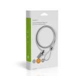 Nedis Notebook Lås | Type af lås: Ciffer | 1.80 m | Zinc Alloy