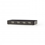 Nedis USB-hub | USB-A Male | USB-A Female | 7-Port port(s) | USB 2.0 | Strømforsyning / USB Drevet | 7x USB