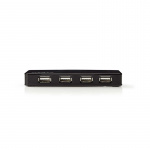 Nedis USB-hub | USB-A Male | USB-A Female | 7-Port port(s) | USB 2.0 | Strømforsyning / USB Drevet | 7x USB