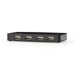 Nedis USB-hub | USB-A Male | USB-A Female | 7-Port port(s) | USB 2.0 | Strømforsyning / USB Drevet | 7x USB