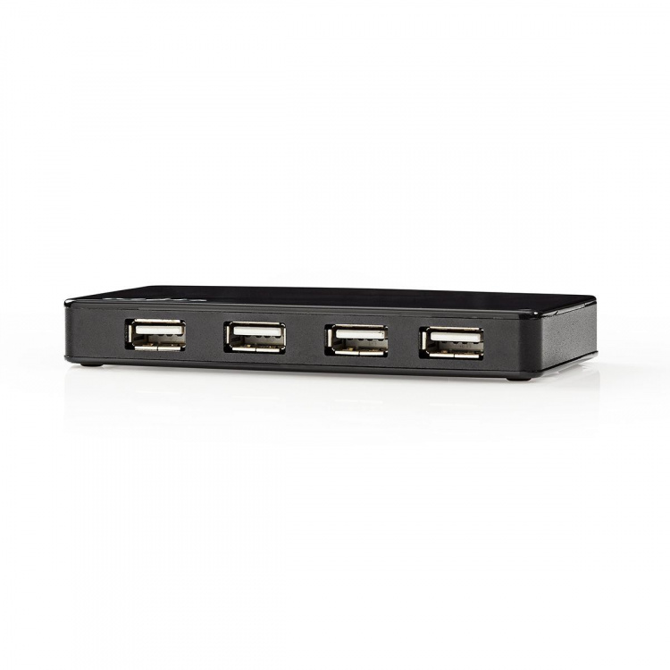 Nedis USB-hub | USB-A Male | USB-A Female | 7-Port port(s) | USB 2.0 | Strømforsyning / USB Drevet | 7x USB