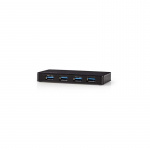 Nedis USB-hub | USB-A Male | 4x USB A Female | 4-Port port(s) | USB 3.2 Gen 1 | Strømforsyning / USB Drevet | 4x USB