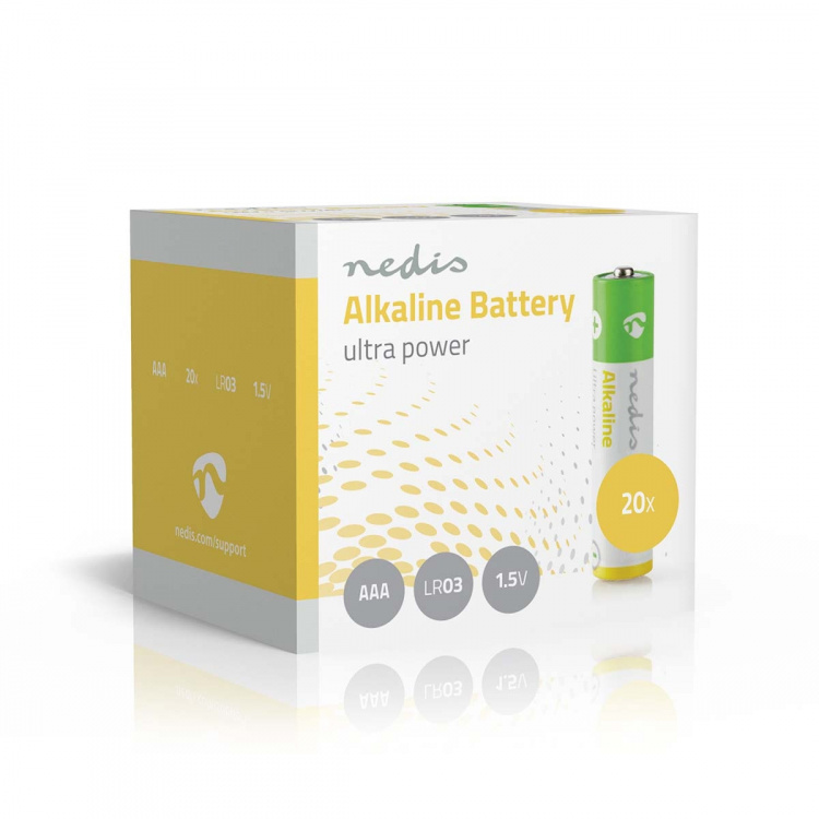 Nedis Alkaline Batteri AAA | 1.5 V DC | 20-Pakke