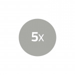 Nedis Lithium knapcellebatteri CR2450 | 3 V DC | 5-Pakke | Sølv