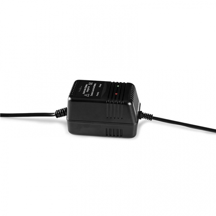Nedis Bly Batteri Oplader | 2.3 / 6.9 / 13.8 V DC | 0.6 A | Opladning | Euro / Type C (CEE 7/16) | Batteri klemmer | Energi fra batteritype: AGM / Gel / Lead Acid / SLA / VRLA | Sort