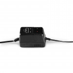 Nedis Bly Batteri Oplader | 2.3 / 6.9 / 13.8 V DC | 0.6 A | Opladning | Euro / Type C (CEE 7/16) | Batteri klemmer | Energi fra batteritype: AGM / Gel / Lead Acid / SLA / VRLA | Sort