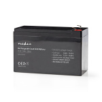 Nedis Genopladeligt blybatteri | Bly-syre | Opladningsbar | 12 V | 7200 mAh