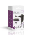 Nedis Universal AC Power Adapter | 12 W | 3 - 12 V DC | 1.80 m | 2.0 A | 6 plug(s) | Sort